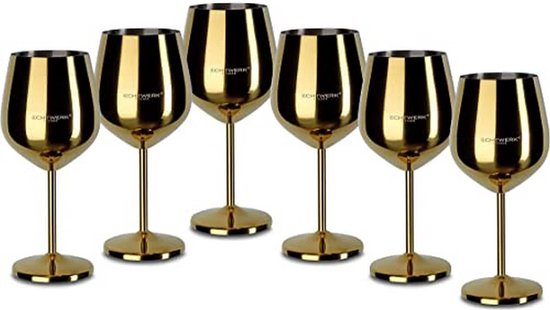Lot De 5 Supports à Verres à Vin En Acier Inoxydable - 35,6 Cm Suspendus Pour Cuisine Et Bar
