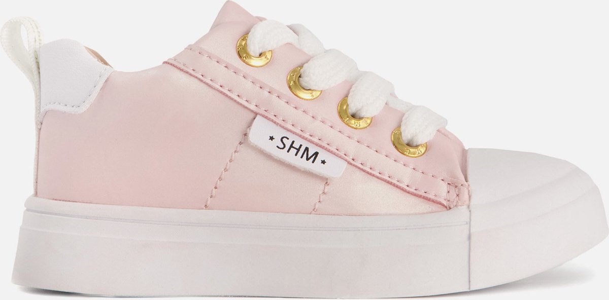 Veterschoenen | Meisjes | Pink Pearl | Leer | Shoesme | Maat 29 - Shoesme
