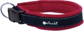 PETLANDO Outdoor Halsband - Polyester - Mesh voering - Rood - XXXS - Nekomtrek 25 - 30 cm (GELIEVE ALVORENS BESTELLEN OPMETEN)