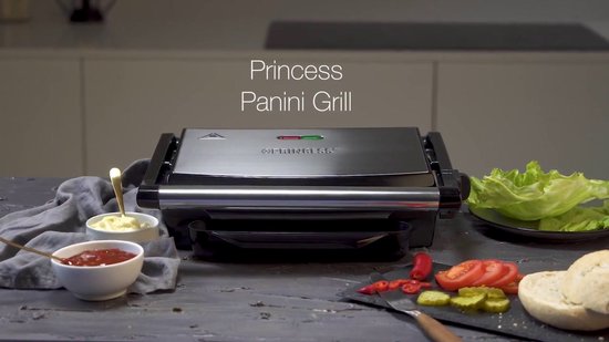 Princess 112415 Panini Grill – Contactgrill groot - Zwevend bovendeksel –  Verticaal... | bol.com