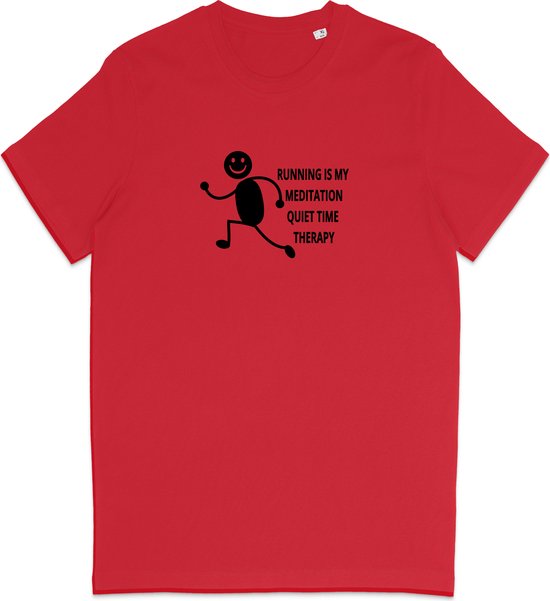 T Shirt Femme Homme - Coureurs - Citation drôle - Joggers - Rouge - Taille XS