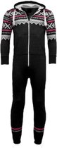 Zwarte Onesie - Huispak - Aztec - Onesie mannen - Onesie Vrouwen - Maat L