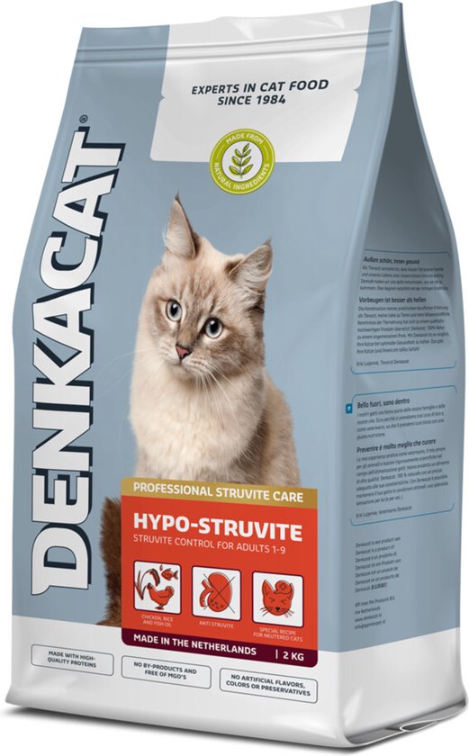 8x Denkacat Hypo Struvite Kattenvoer 1,25 kg