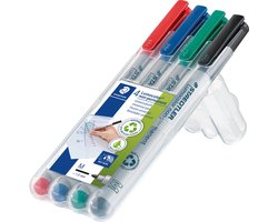 STAEDTLER Lumocolor M non-permanent pen - Box 4 kleuren