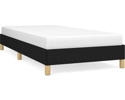 vidaXL - Bedframe - zonder - matras - 100x200 - cm - stof - zwart