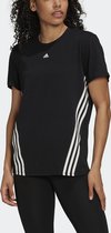 adidas Performance Trainicons 3-Stripes T-shirt - Dames - Zwart- XS