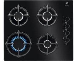 Electrolux Serie EGG 6407K - Inbouw Gaskookplaat - 59 cm - Glazen Oppervlak - Wokbrander