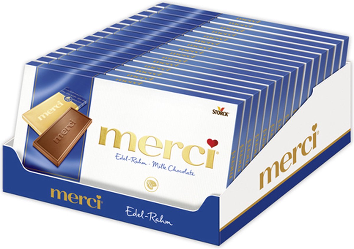 Coffret Chocolat Au Lait Finest Selection Bleu Merci 250Gr