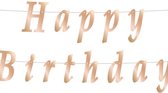 Banner Slinger "Happy Birthday" Rose goud gold 11×200 cm