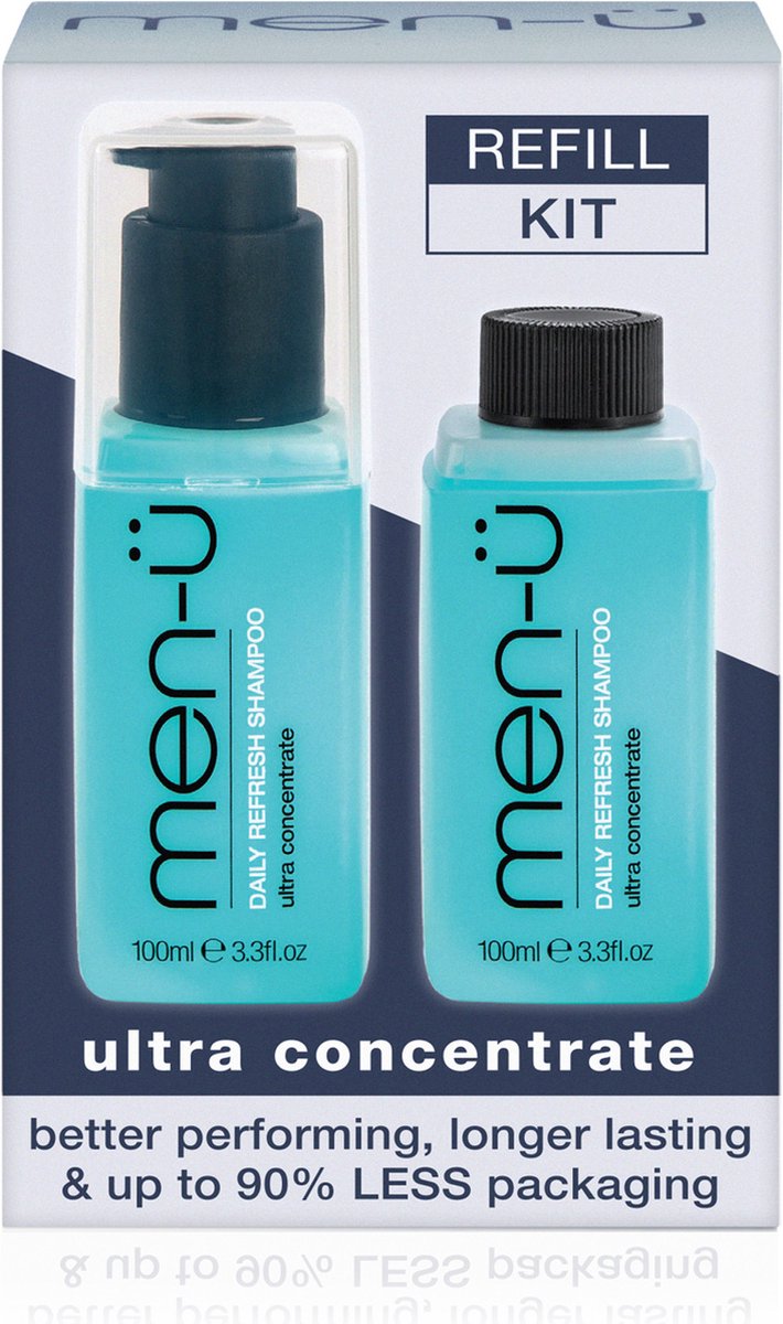 men-ü Daily Refresh Shampoo Refill Kit 2 x 100ml