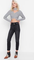 Trendyol TWOSS21JE0153 Volwassenen Vrouwen Jeans Single pack - Zwart - 38