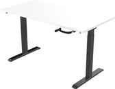 Office Hero® Cosmic Slinger- Zit sta bureau in hoogte verstelbaar zwart frame - Game bureau - Computertafel - Werktafel - 120x80 - Wit