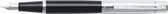 Sheaffer 300 Glossy Black / Chrome - Stylo plume - Pointe moyenne