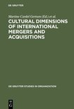 Cultural Dimensions Of International Mergers And Aquisitions
