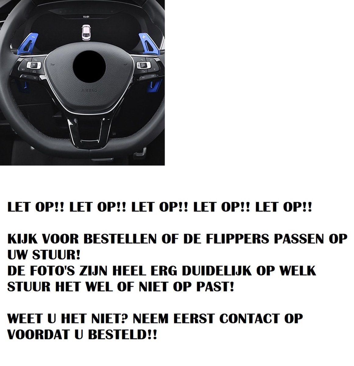 Blauw Aluminium Flippers Schakel Paddles Stuurwiel Stuur Extentions Geschikt Voor Vw Golf 8 GTI GTD TSI TDI DSG Variant R Line