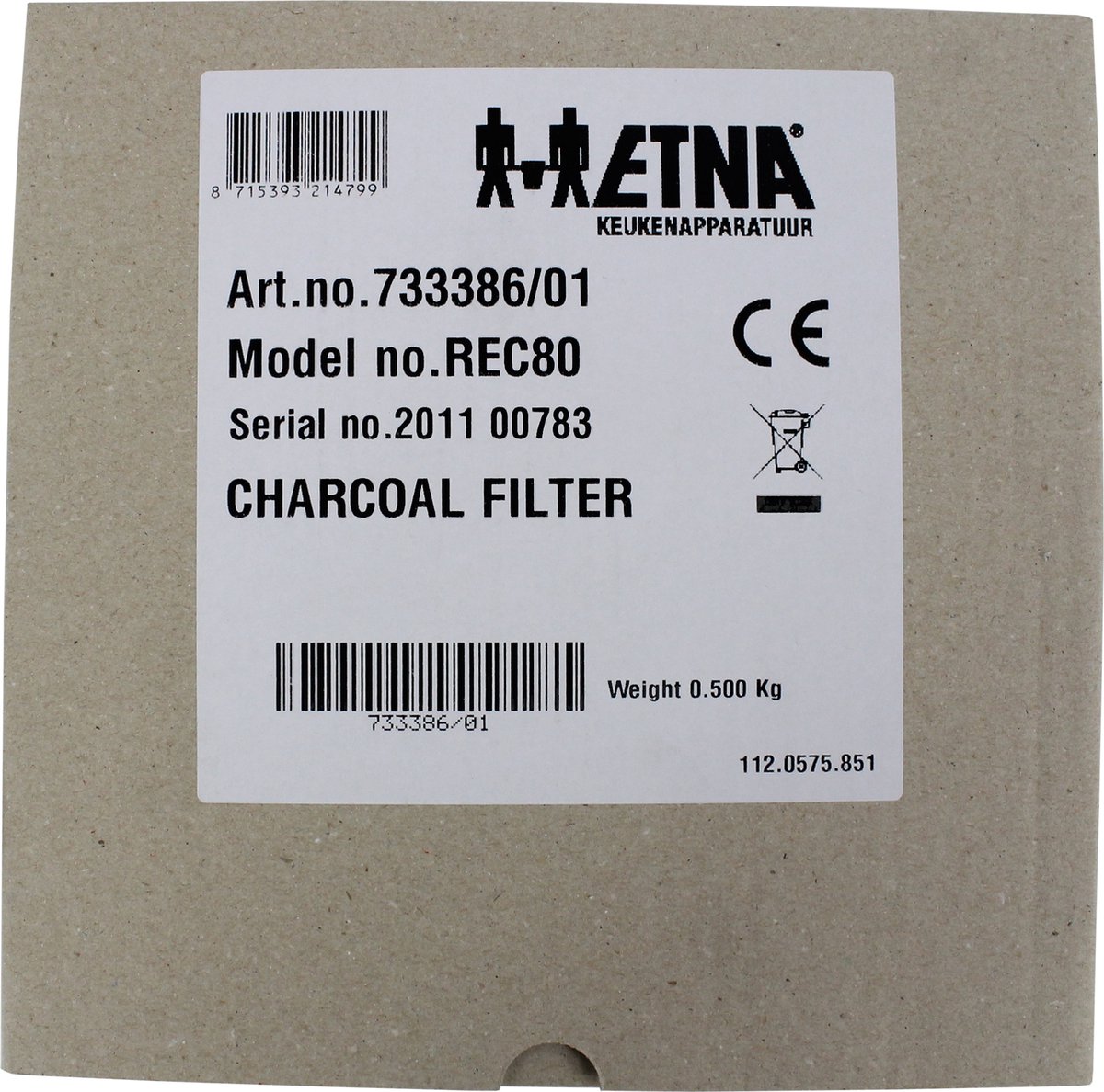 ETNA REC80 - Koolstoffilter | bol.com