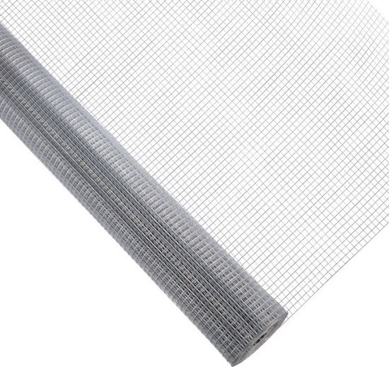 Fil de grillage Noir Maille carrée Taille 12x12mm Rouleau 10m Hauteur 50cm  Acier galvanisé Volière