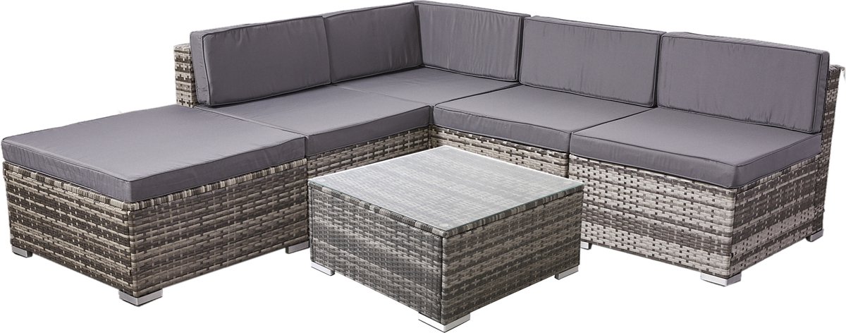 Loungesets AREBOS Loungeset - Grijs