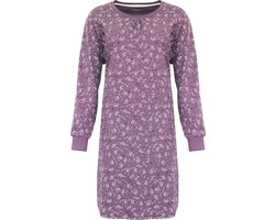 Tenderness Dames Nachthemd - 100% Katoen - Donker Paars - Maat M