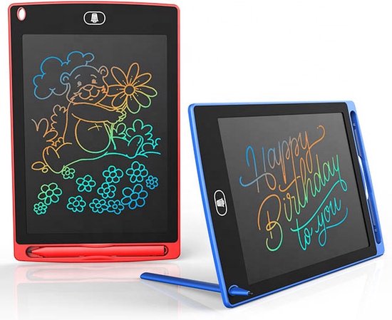Tablette à dessin LCD Enfants "Rouge" 12 pouces - Cadeau - Jouets de voyage  - Jouets -... | bol