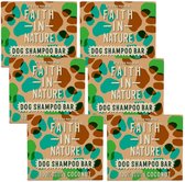 Faith in Nature - Coconut Honden Shampoo Bar - 85g - 6 Pak - Voordeelverpakking