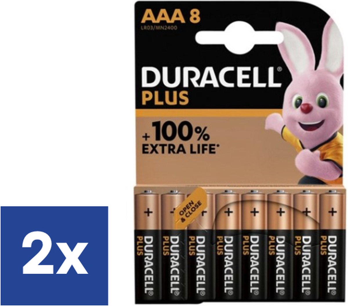 Duracell Plus Batterijen AAA - 2 x 8 stuks