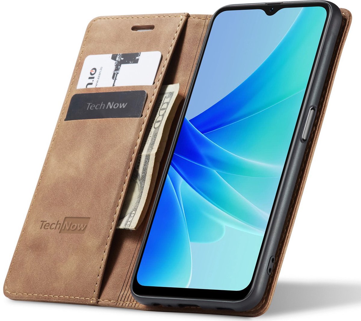 Hoesje geschikt voor Oppo A57 / A57s - Book Case Leer Slimline Bruin