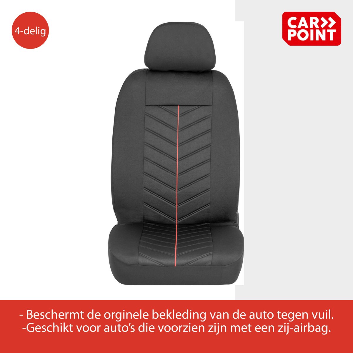 Carpoint Stoelhoesset Voor Venetië 4-Delig - Stoelhoezen voor auto - 2 stuks – foto 2