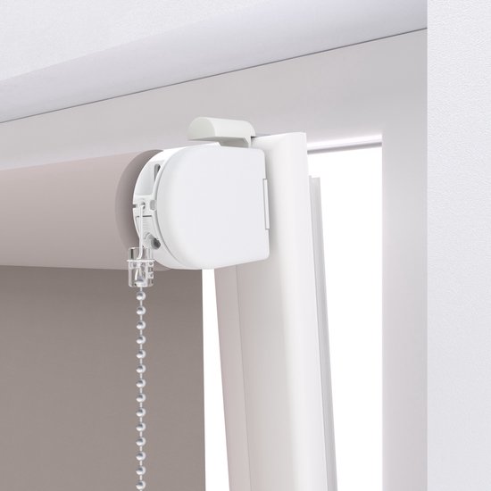 Store enrouleur électrique Easy Velvet - Occultant - Gris Clair - 150 x 190 cm - CMD-02-P