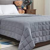 verzwaringsdeken /fleece deken voor bed en bank - lichtgewicht dekbed - 4 seasons, blue, soft warm sleeping bla_120 x 180 cm, 7 kgnket \ Weighted blanket premium