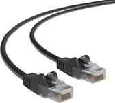 Cat 5e - U/UTP - Netwerkkabel - Patchkabel - Internetkabel - 1 Gbps - 0.5 meter - Zwart - Allteq