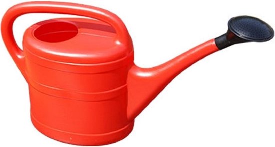 Geli Gieter - rood - kunststof - met broeskop - 10 l - 56 x 18 x 34 cm