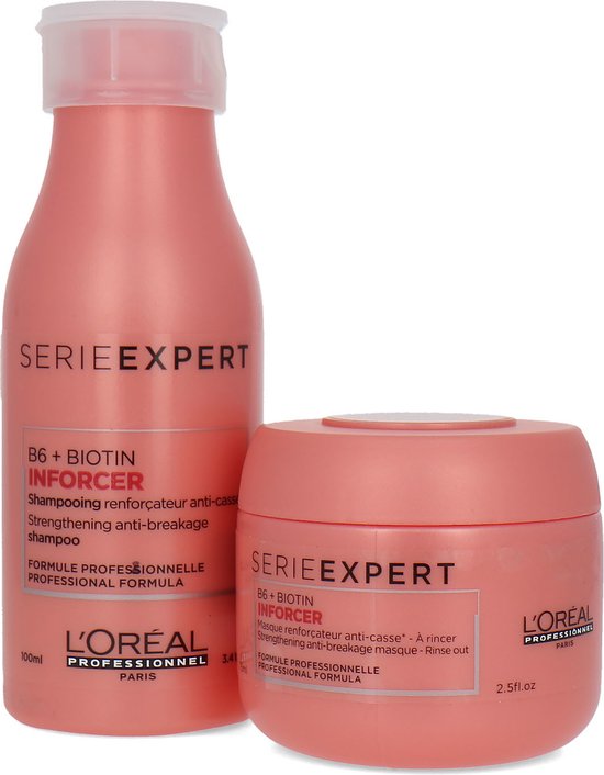 L'Oréal Professionel Serie Expert Inforcer Shampoo + Mask - 75 ml + 100 ml
