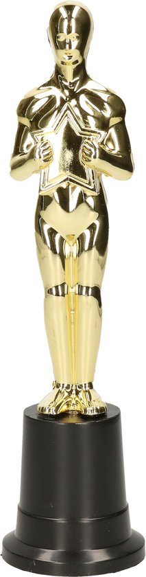 Lage – Trophée d'Or du Meilleur Acteur, Statuette dorée en Plastique h 23  cm pour Cérémonie de Remise des Prix, Figurine du vainqueur pour  Anniversaire, diplôme, fête du cinéma, des Mères, des