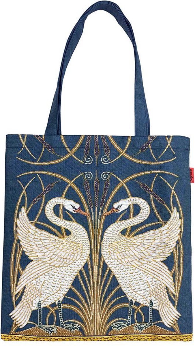 Boodschappentas - Flat bag - Swan - Zwaan - Zwanen - Walter Crane