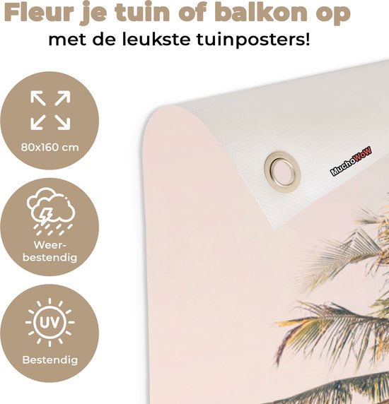 Tuinposter 80x160 Cm – Water, Natuur, Zomer, Lucht – UV-bestendig Zeil Met Ophangringen