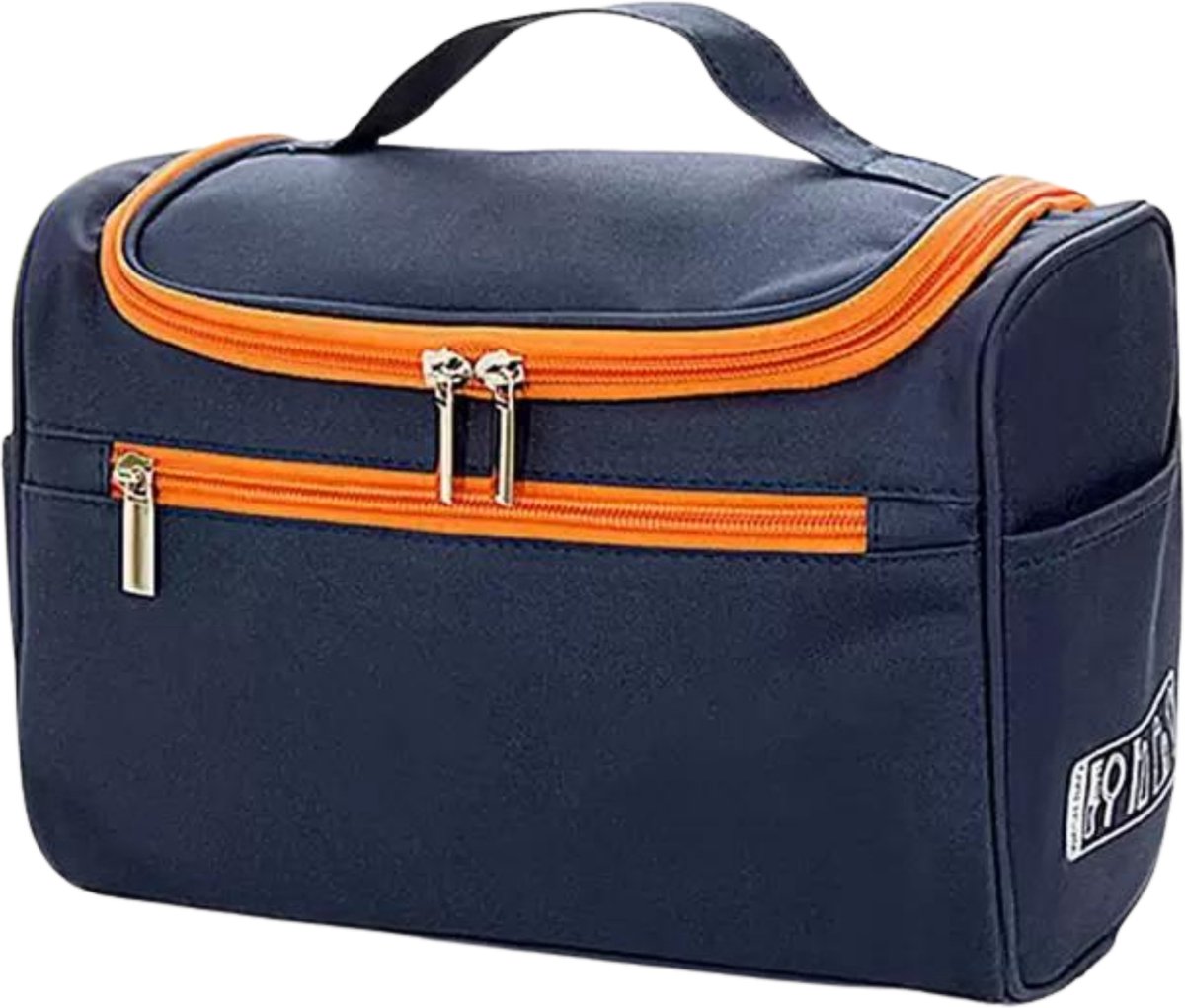 Pazzo Goods Riga Blauw - Toilettas Dames met Haak – Ophangbare Toilettas – Waterdichte Reistoilettas – Travel Organizer met Vakken – Cadeau