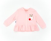 Inati- meisje set - 3 delige set - perzik roze kleur - maat 56/62 62/68 68/74 - broekje - sweater - blouse meisje kleding set