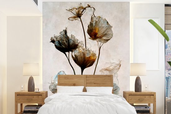 Vintage - Bloemen - Planten - Abstract - Behangpapier