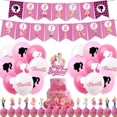 Ballonnen pakket Roze - Kinderfeestje - Kinderverjaardag - Slinger - Ballonnen - Cake topper - cup cake toppers - Roze