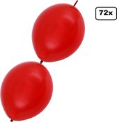 72x Doorknoop ballon rood 25cm – Ballon festival themafeest