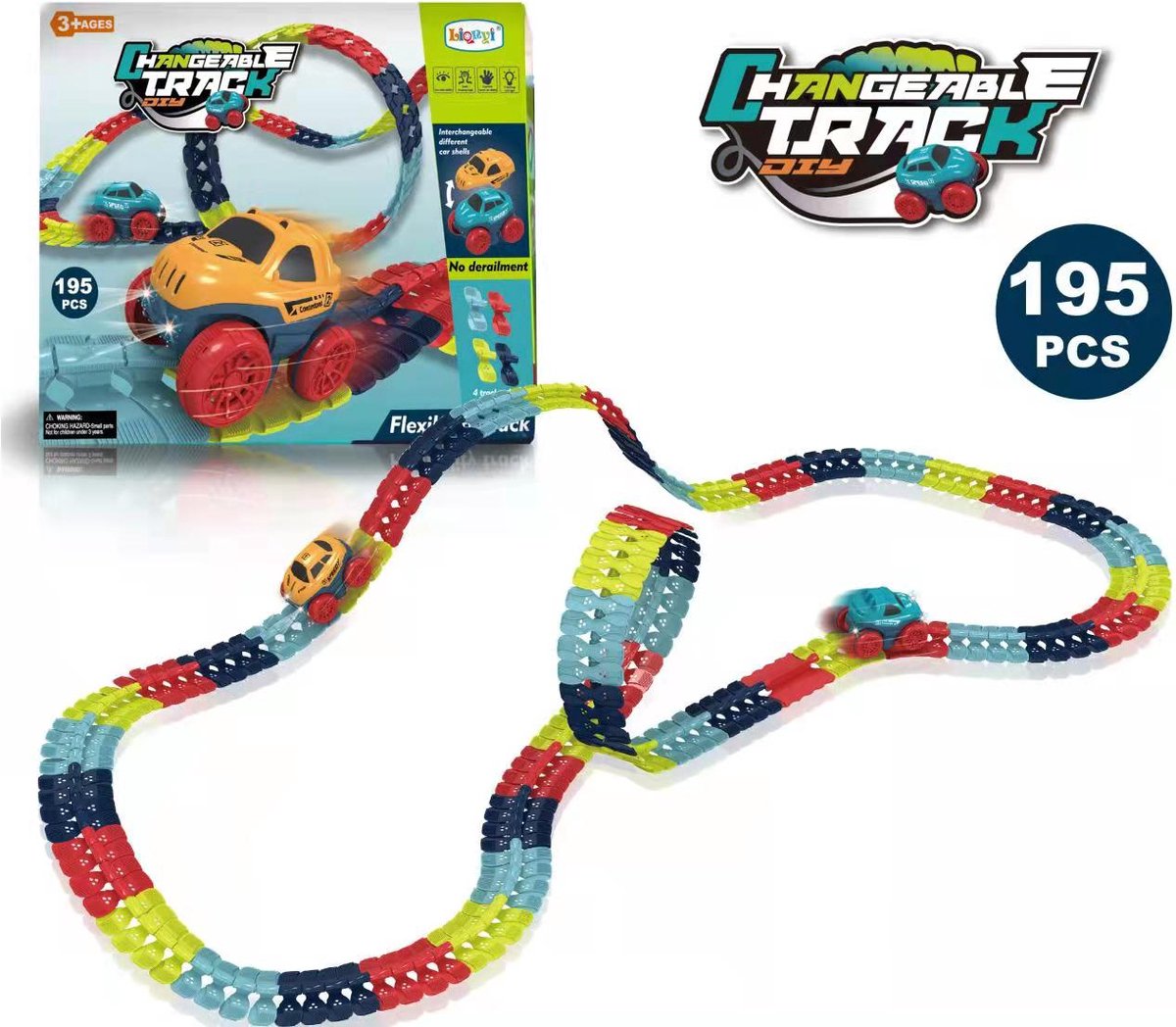 Piste Flexible Jouet Ensemble Piste électrique Jouet Voiture Construction  Pistes De Course Pour Enfants Piste électrique Flexible Jouet Voiture