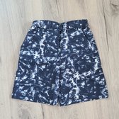 Short tie dye - jongens - korte broek -katoen - navy - maat 128