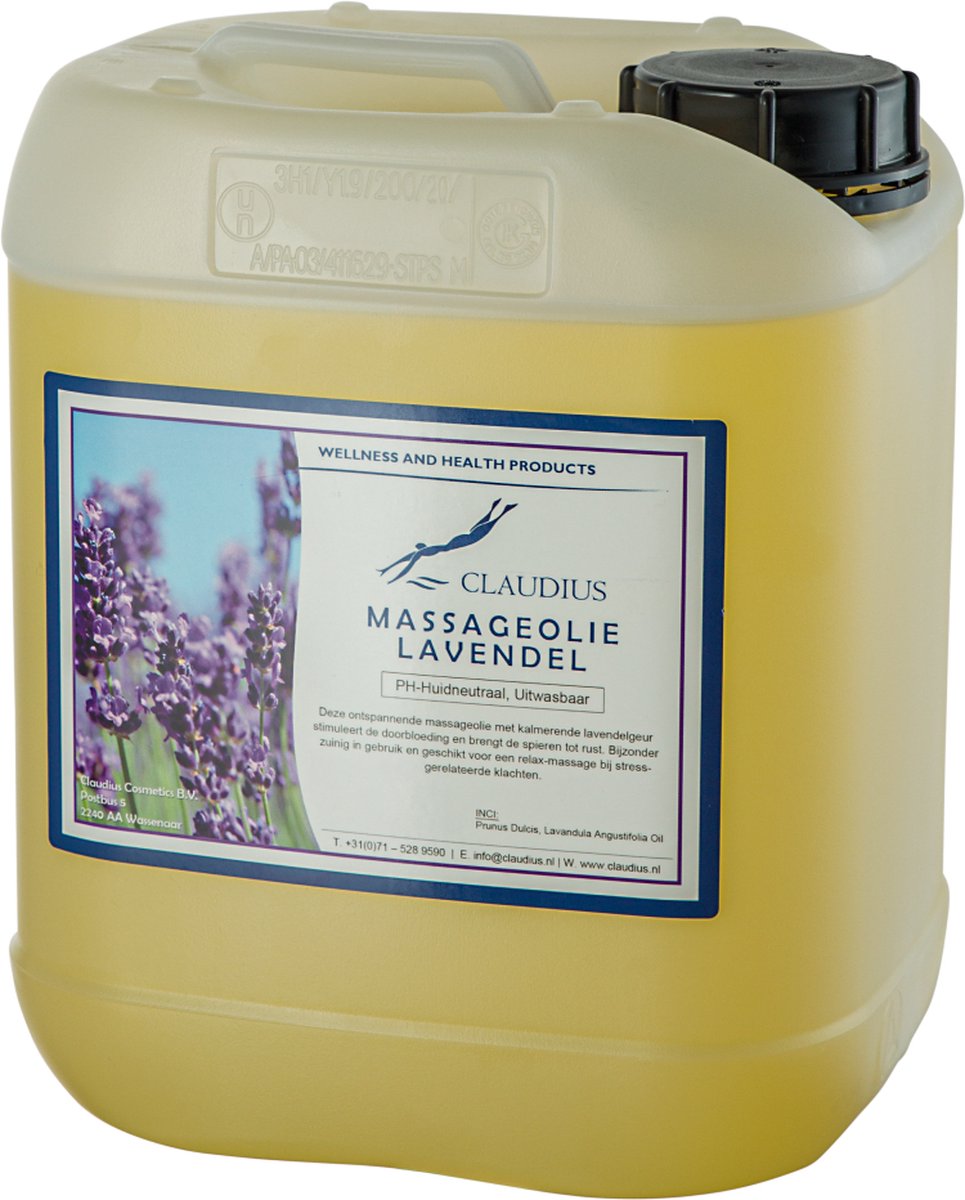 Goedkoopste Massageolie Lavendel 10 Liter - 100 natuurlijk - biologisch en koud geperst