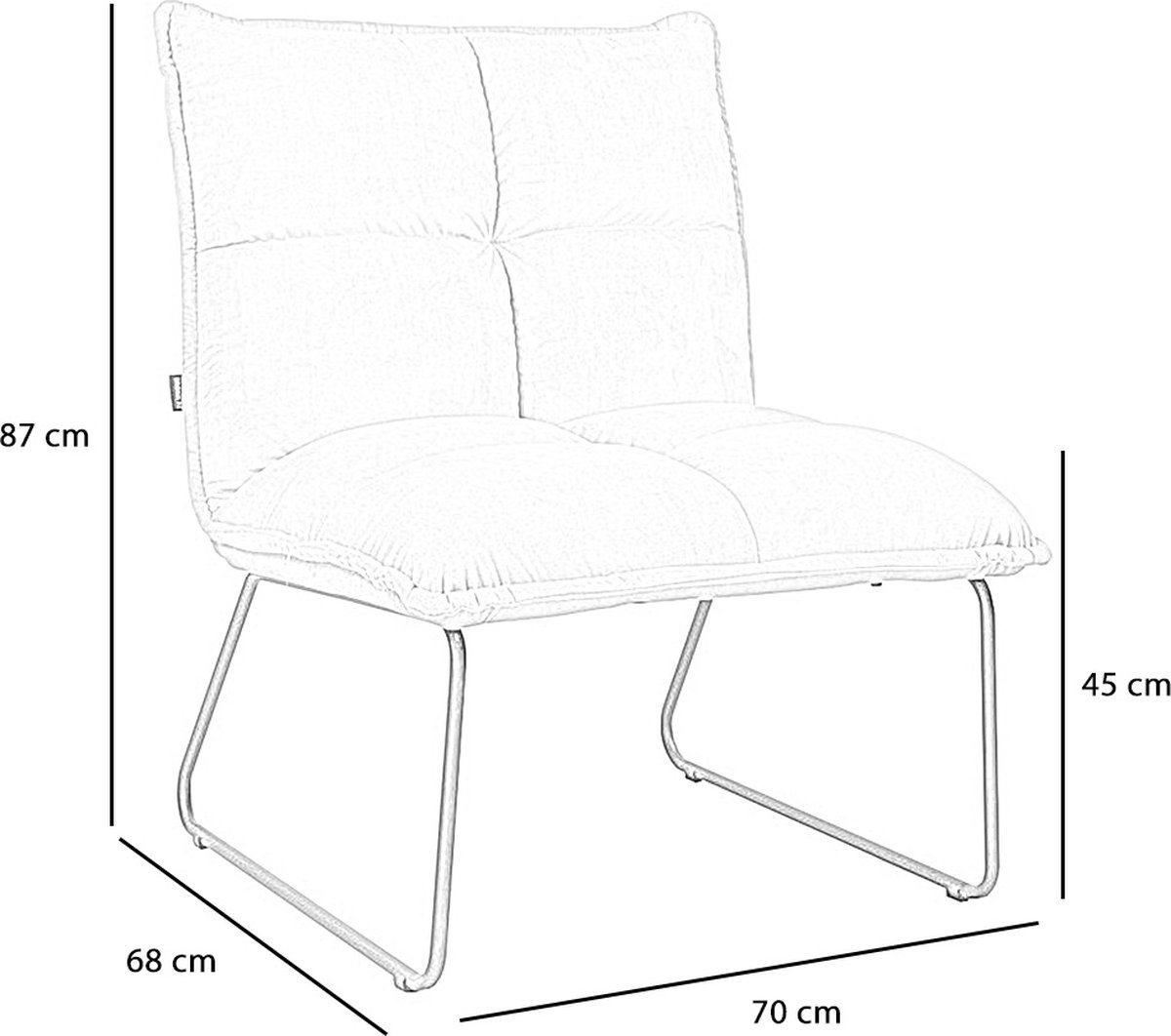 Bronx71 Bronx71 Malaga Velvet Fauteuil - afbeelding 5