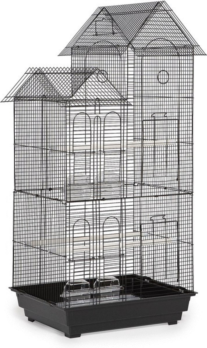 Keddoc - Bird Cage Budgie Villa - Kooi - Zwart