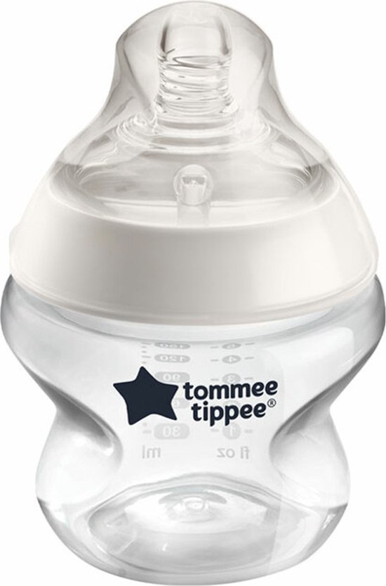 Babyflesje - 3x Tommee Tippee Closer to Nature Zuigfles Transparant 150 ml