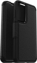 Otterbox - Geschikt voor Samsung Galaxy S23 Plus / S23+ - Strada Case leren bookcase hoesje - Zwart + Lunso Screenprotector