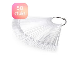 foto van Eldur® Nagel Display - Nagel Waaier op Ring - Nagelwaaier - 50 Stuks - Nagellak Display