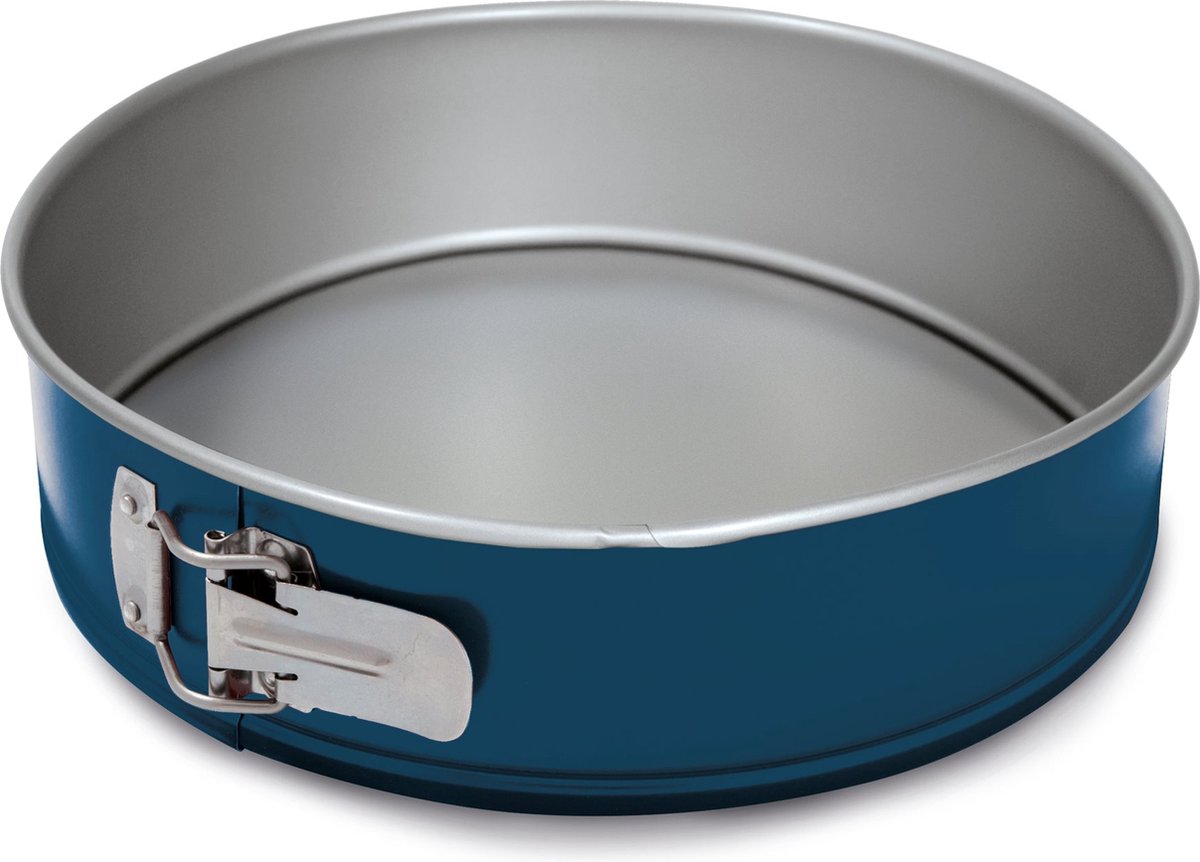 Guardini XBake Springvorm - Cakeblik - Taartvorm - Cakevorm - Springvorm 22 cm - Staal - Blauw & Zilver